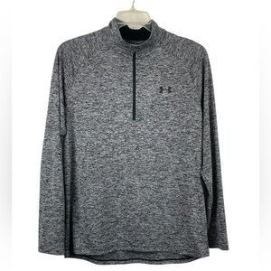 Men’s UA Tech loose fit 1/4 zip pullover shirt. Size large GUC